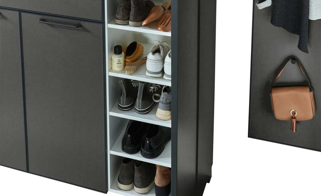 Schuhschrank  Mago ¦ grau Schränke > Dielenschränke - Höffner