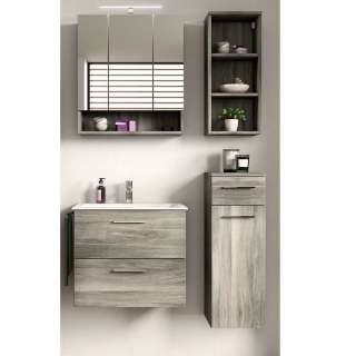 Badezimmermöbel Set schmal für die Wandmontage modernem Design (vierteilig)