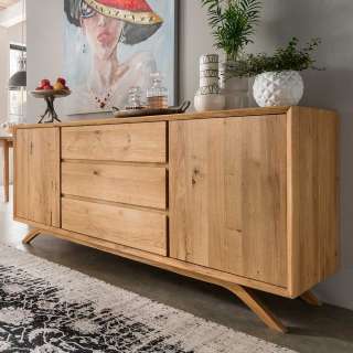 Esszimmersideboard Vollholz - Wildeiche geölt 180 cm breit