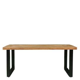 Echtholztisch aus Mangobaum Massivholz Industry und Loft Stil