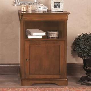 Kommode Holz teilmassiv in Nussbaumfarben 76 cm hoch - 51 cm breit