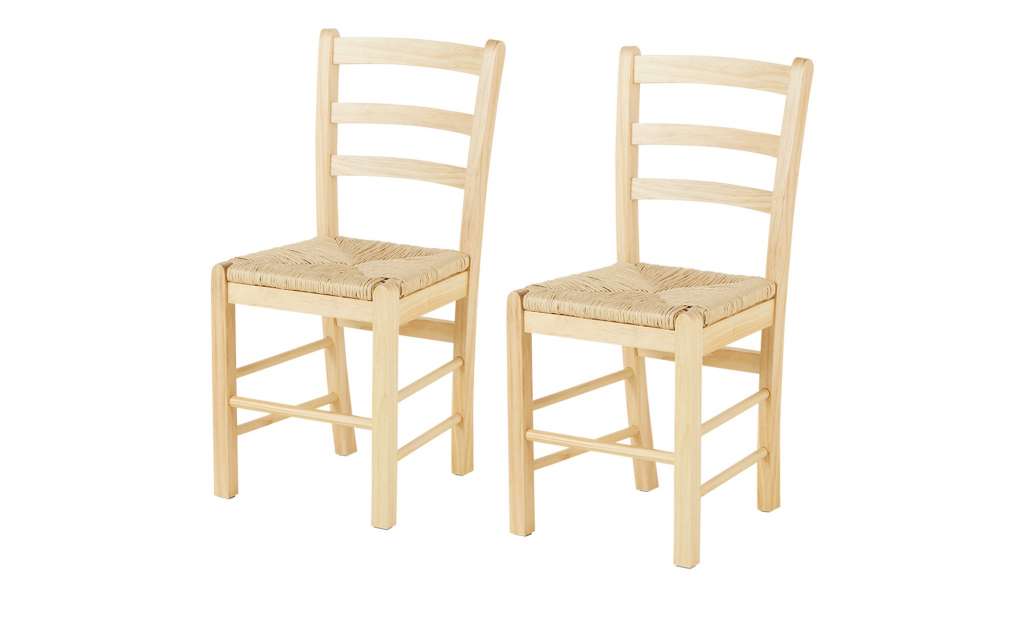 Stuhlpaar (2er-Set)  Paesana ¦ holzfarben Stühle > Esszimmerstühle > Esszimmerstühle ohne Armlehnen - Höffner