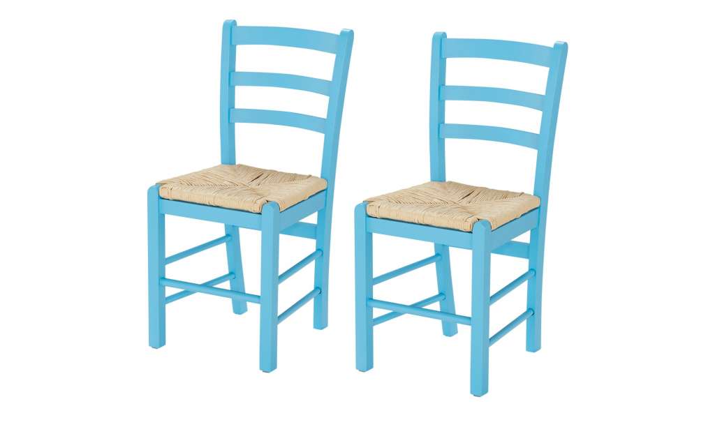 Stuhlpaar (2er-Set)  Paesana ¦ blau Stühle > Esszimmerstühle > Esszimmerstühle ohne Armlehnen - Höffner