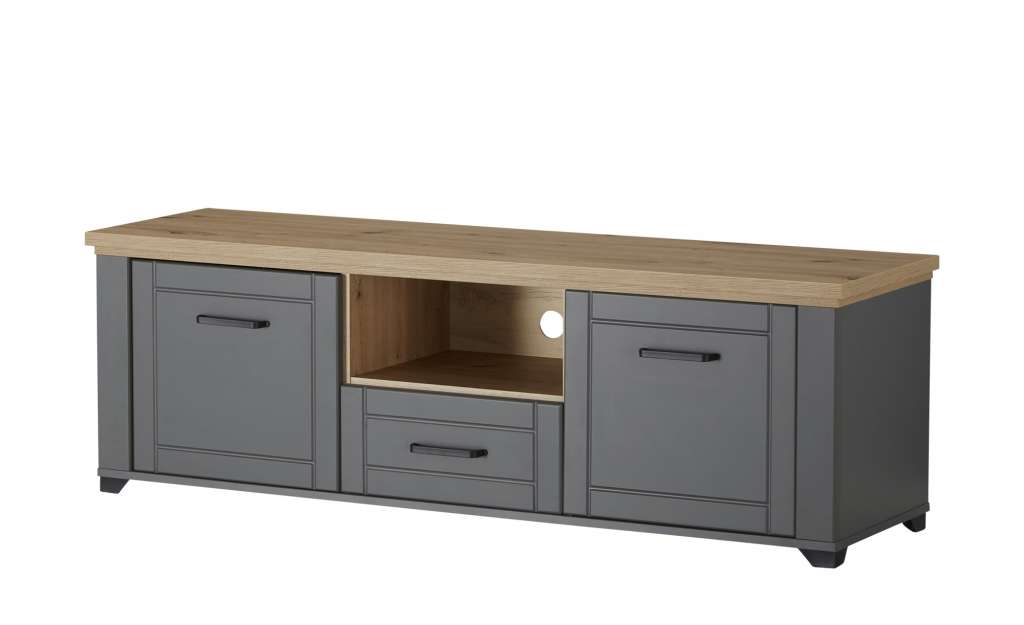 TV-Lowboard  Asssenza ¦ grau TV- & Media Möbel > TV-Racks - Höffner