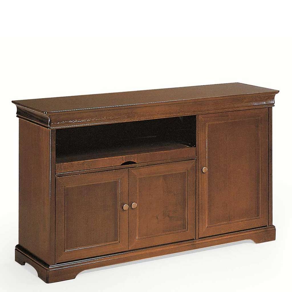 Fernsehunterschrank klassisch in Nussbaumfarben 128x78x45 cm