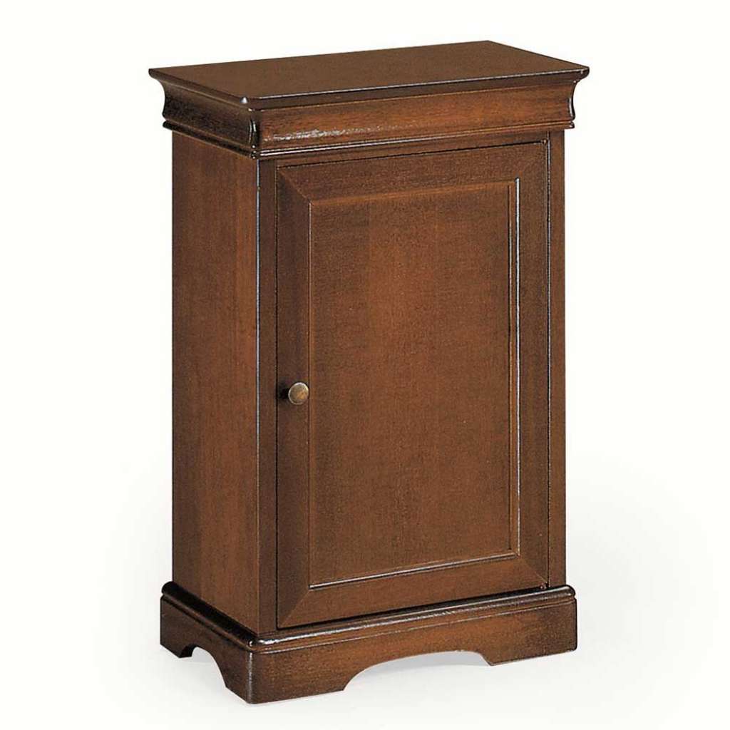 Holzkommode teilmassiv im klassischen Stil Nussbaumfarben