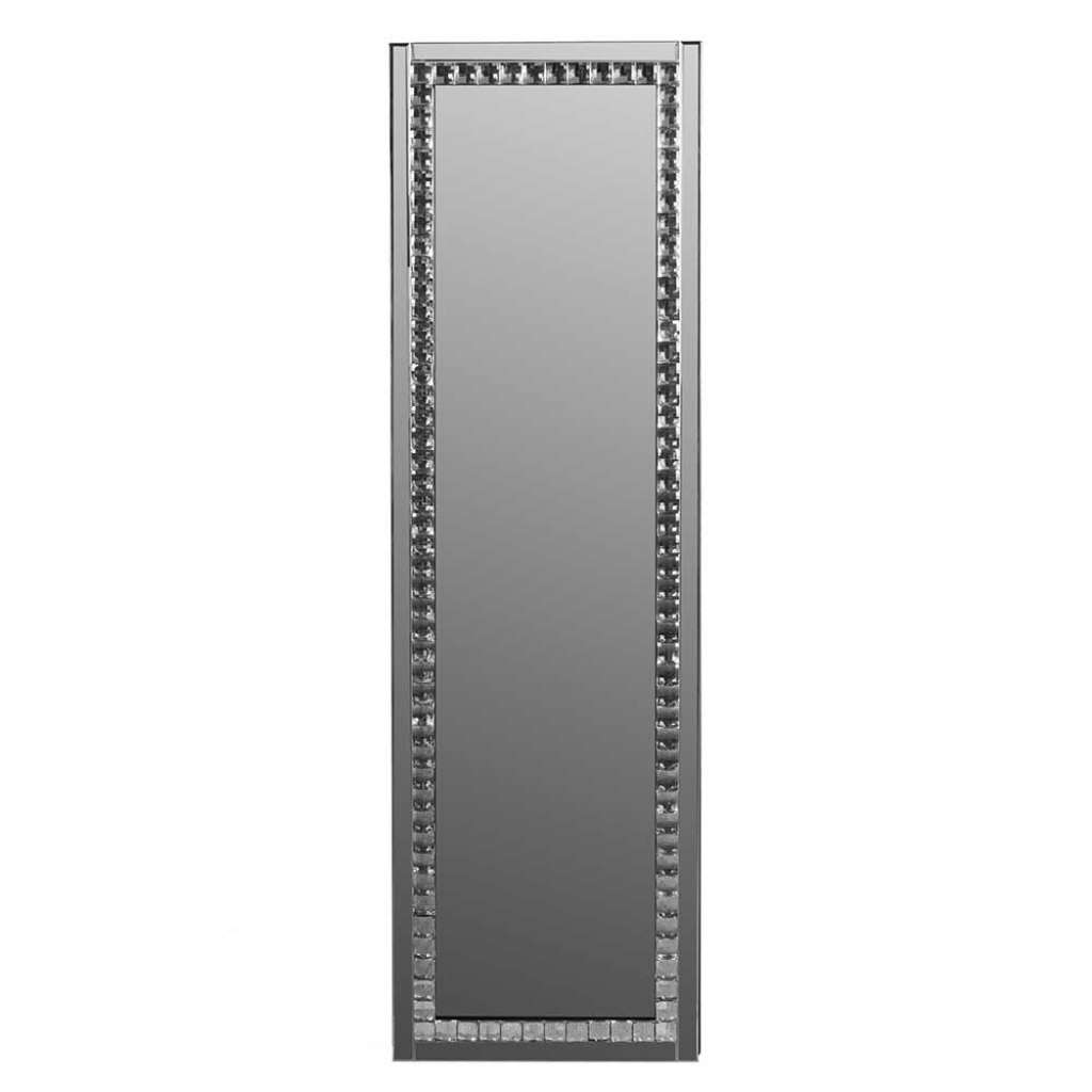 Schrank mit Schmuckaufbewahrung in Silberfarben 120 cm hoch