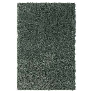 Grüner Shaggy Hochflor Teppich in modernem Design auch Läufer