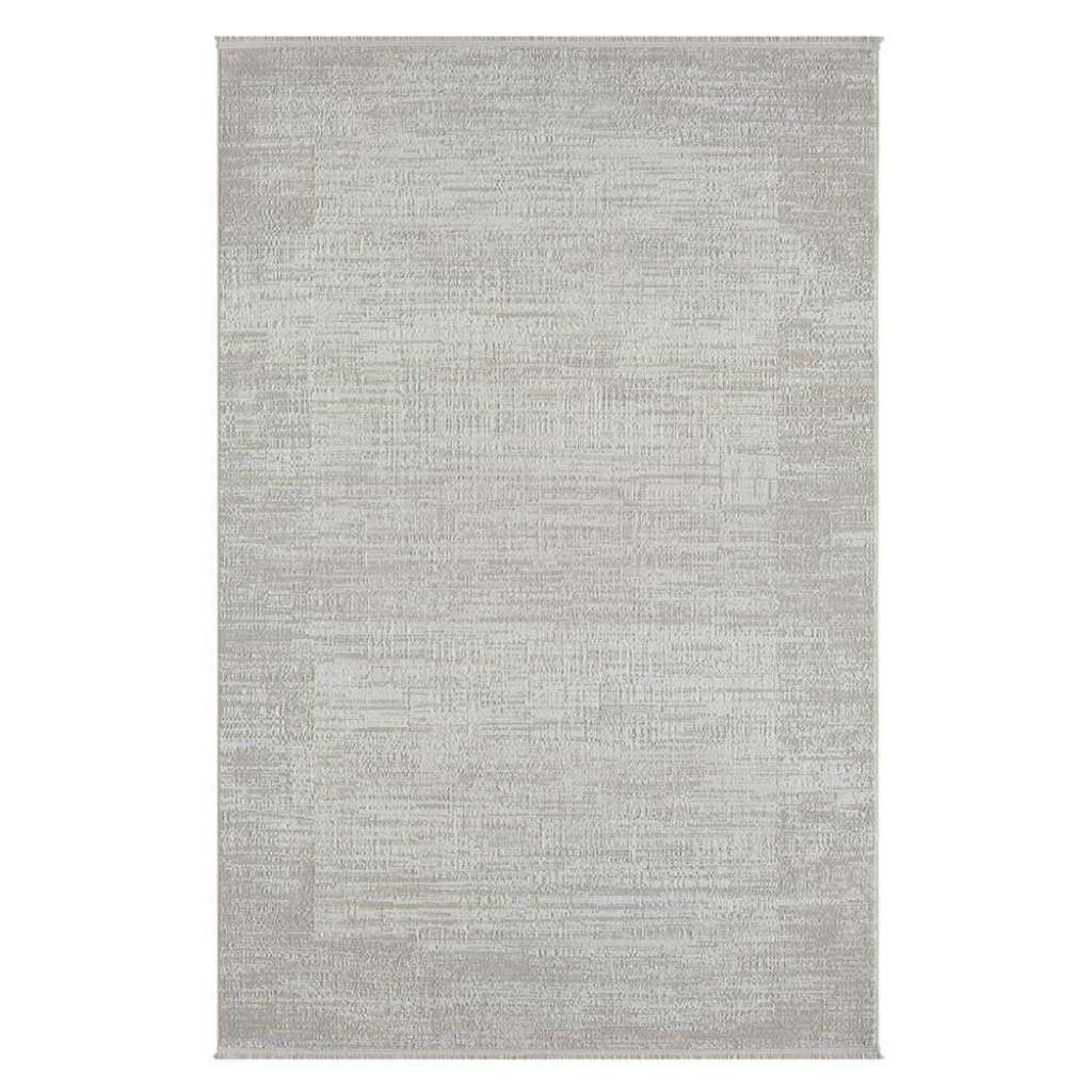 Teppich Rechteck Kurzflor in Cremefarben und Beige Skandi Design
