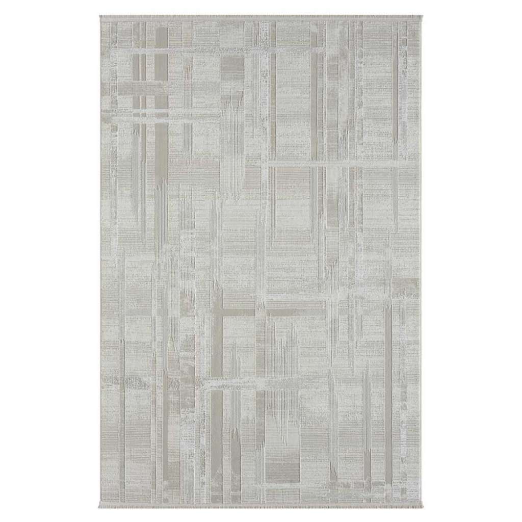 Moderner Teppich in Beige und Cremefarben dezent gemustert