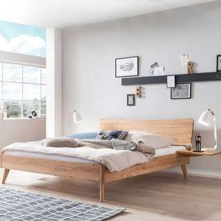 Doppelbettgestell Wildbuche in modernem Design Oberfläche geölt