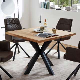 Kleiner Esszimmer Tisch 100x100 cm Industry und Loft Stil