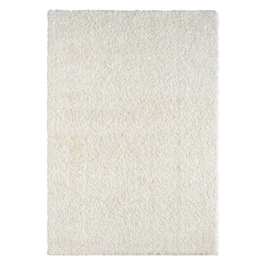 Shaggy Langflor Teppich in Cremeweiß viele Größen - auch Läufer
