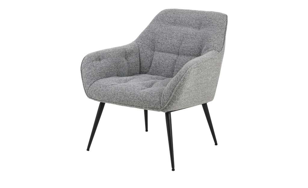 Loungestuhl  Brad ¦ grau Stühle > Esszimmerstühle > Esszimmerstühle mit Armlehnen - Höffner