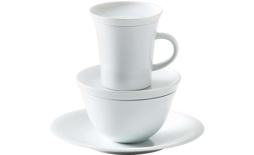 Kahla Kaffeeservice 5tlg. ¦ weiß ¦ Porzellan Geschirr > Geschirrsets > weitere Service - Höffner