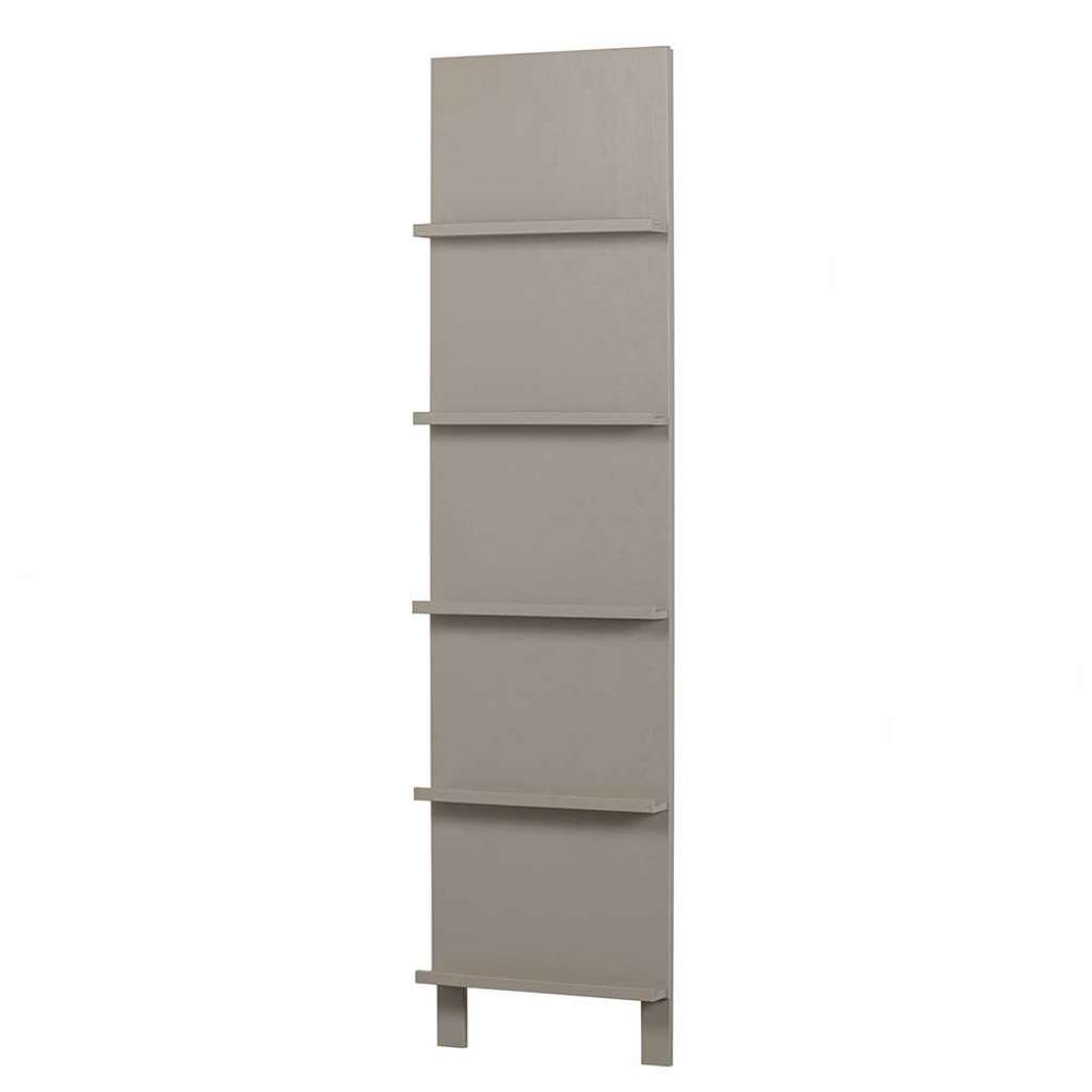 Zeitschriften Regal - Ständer in Grau Kiefer Massivholz