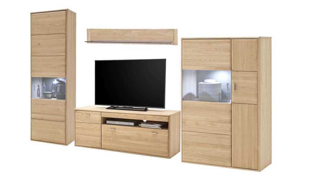 Woodford Wohnkombination  Dias ¦ holzfarben Wohnwände - Höffner