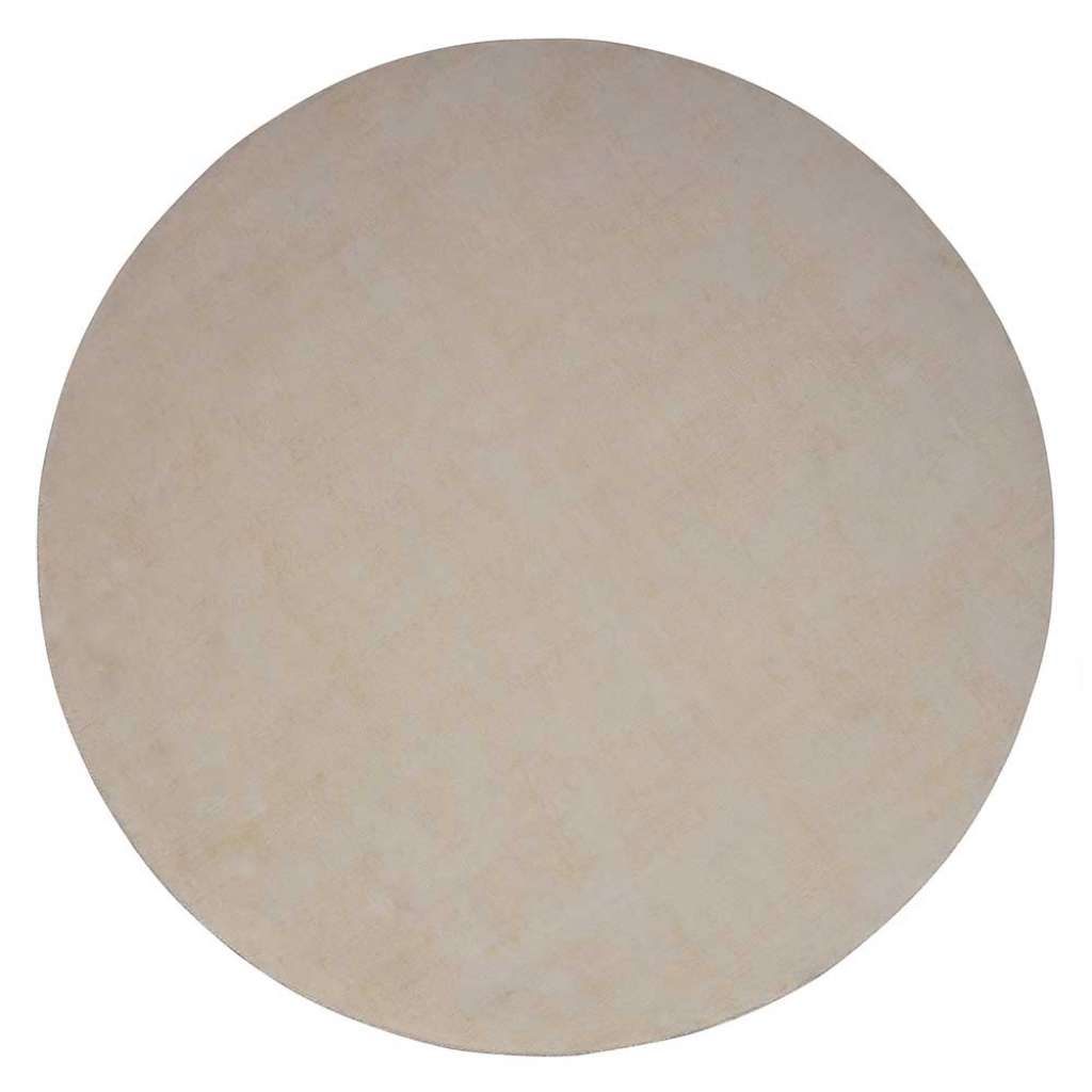 Teppich Beige rund im Skandi Design 200 cm Durchmesser