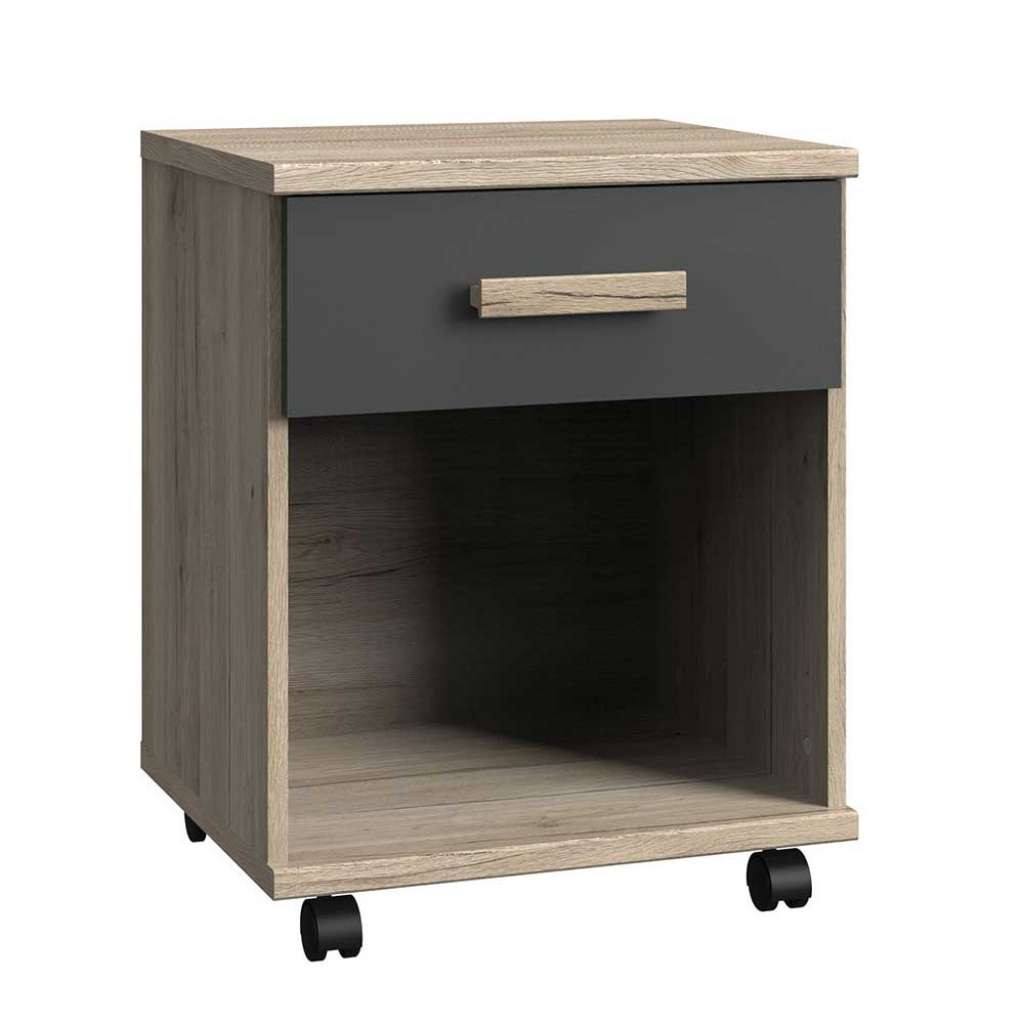 Schreibtischcontainer mit Rollen und einer Schublade Made in Germany