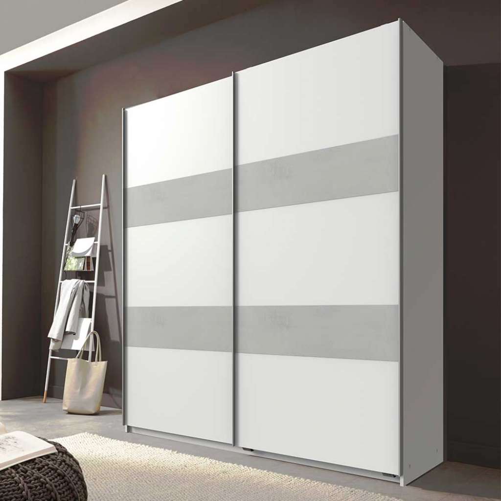 Kleiderschrank zweifarbig in modernem Design Schwebetüren