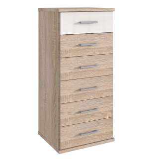 Moderne Hochkommode mit sechs Schubladen Made in Germany
