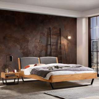 Wildbuche massiv Bett mit Kufen 160x200 cm 180x200 cm