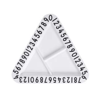 DESIGN LETTERS - Melamin Teller - triangular Snackteller - - indoor