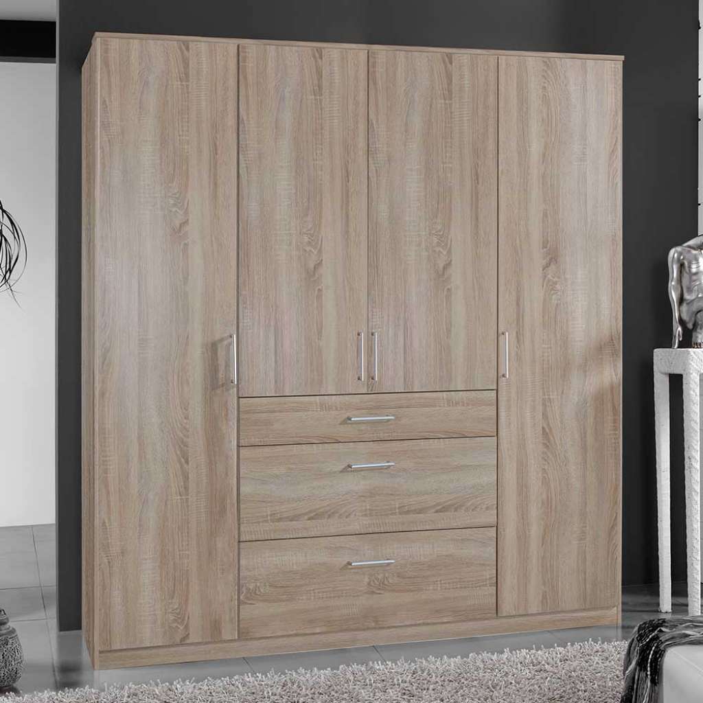 Kleiderschrank Eiche Sägerau Made in Germany 199 cm hoch