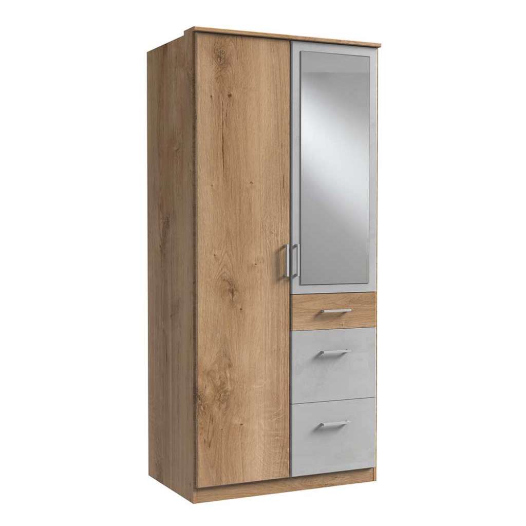 Jugend Kleiderschrank modern mit Spiegeltür drei Schubladen