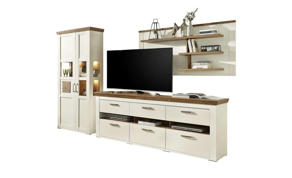 maison bleue Wohnkombination  Cendo ¦ weiß Wohnwände - Höffner