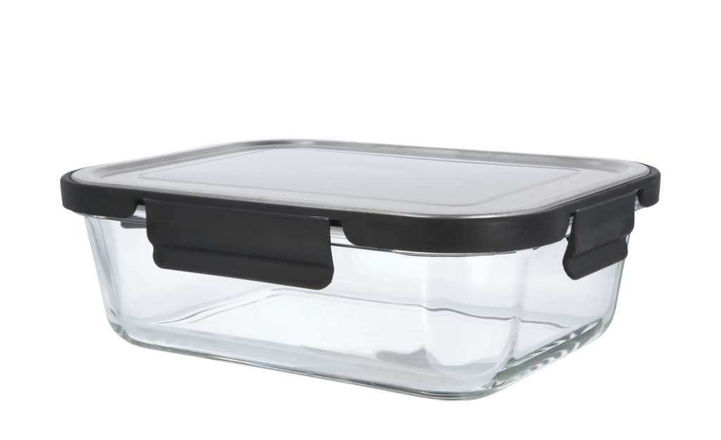 Meisterkoch Aufbewahrungsdose L 1500 ml  OPTIMUS ¦ silber ¦ Edelstahl, Glas , Glas , Edelstahl Küchenzubehör & Helfer > Vorratsbehälter - Höffner