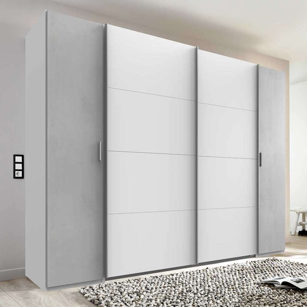 Kleiderschrank mit Schiebe- und Drehtüren 272 cm breit Made in Germany