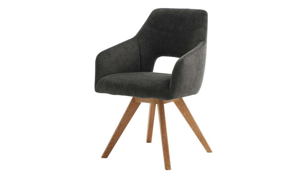 Woodford Polsterstuhl  Moderna ¦ grau Stühle > Esszimmerstühle > Esszimmerstühle mit Armlehnen - Höffner