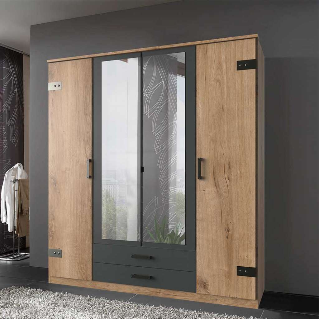 Jugendzimmer Kleiderschrank im Industry und Loft Stil 180 cm breit