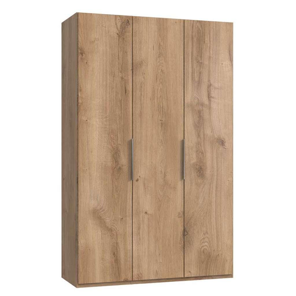 Kleiderschrank mit 3 Türen in Plankeneiche NB 150 cm breit