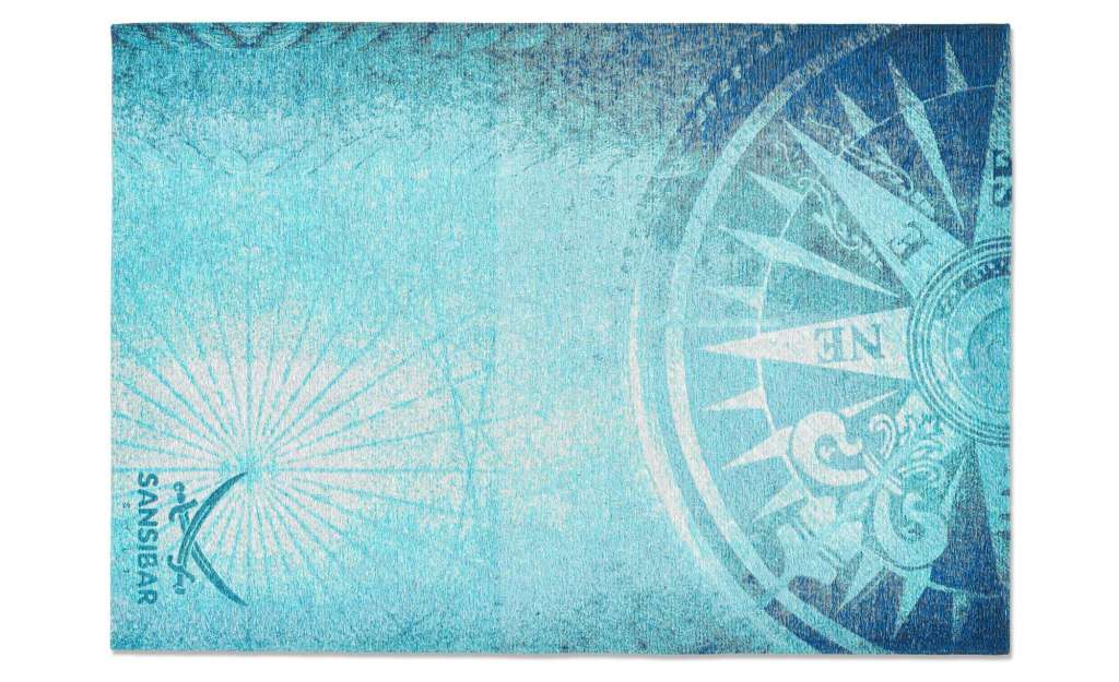 SANSIBAR Sylt Teppich ¦ blau ¦ Synthethische Fasern, Baumwolle Teppiche > Wohnteppiche - Höffner