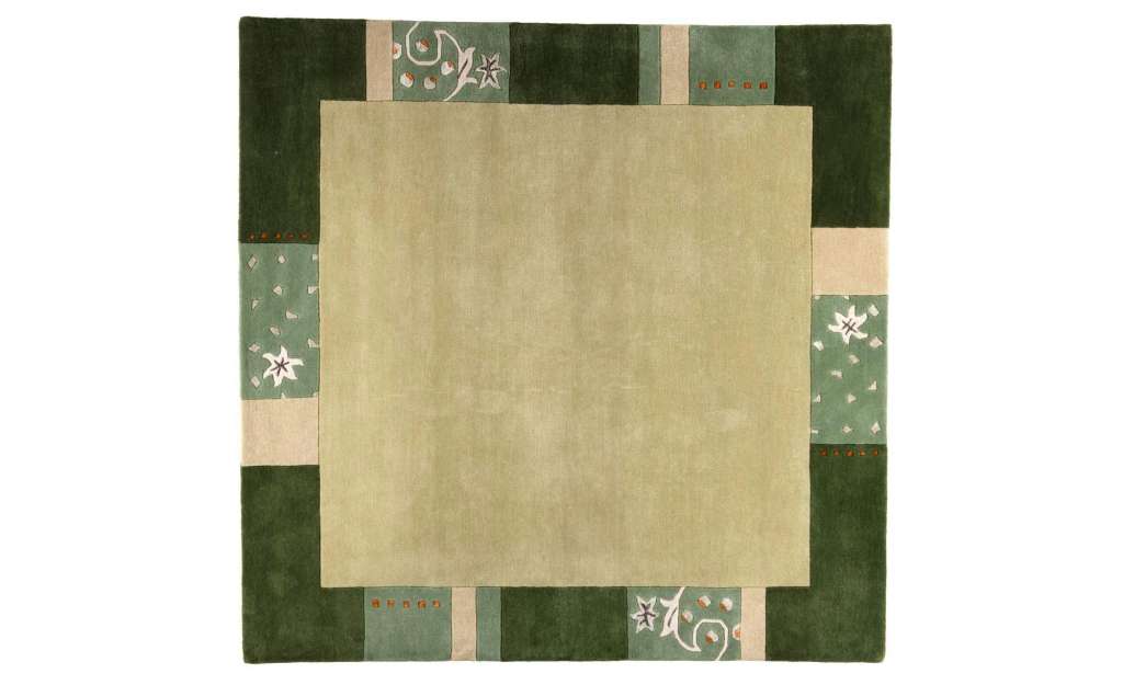 THEKO Teppich ¦ grün ¦ Viskose, Wolle Teppiche > Wohnteppiche - Höffner