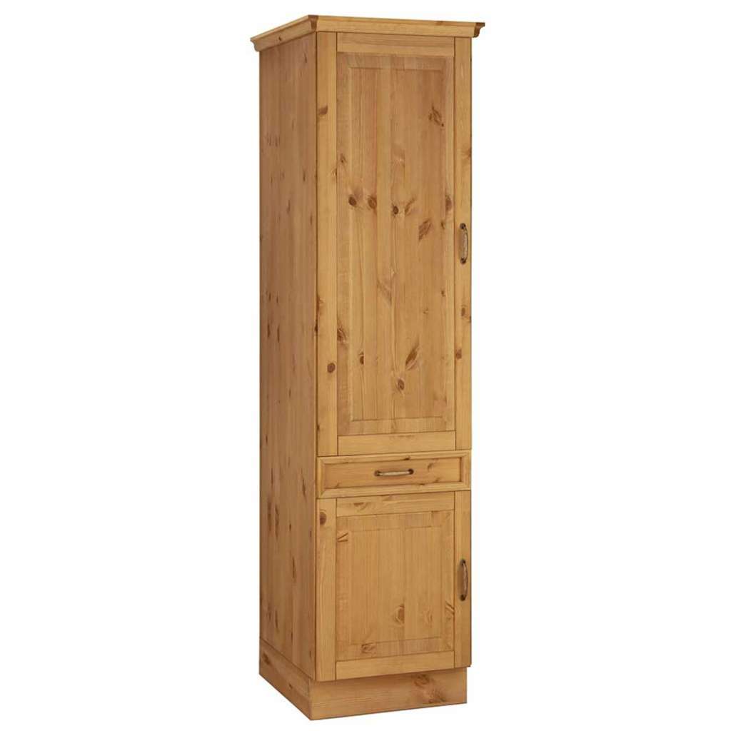 Küchen Schrank aus Kiefer Massivholz gebeizt und gewachst 205 cm hoch