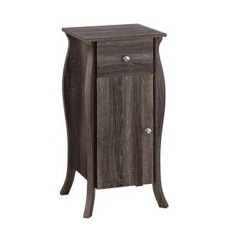 Bad Beistellschrank in Eiche Grau Barockstil