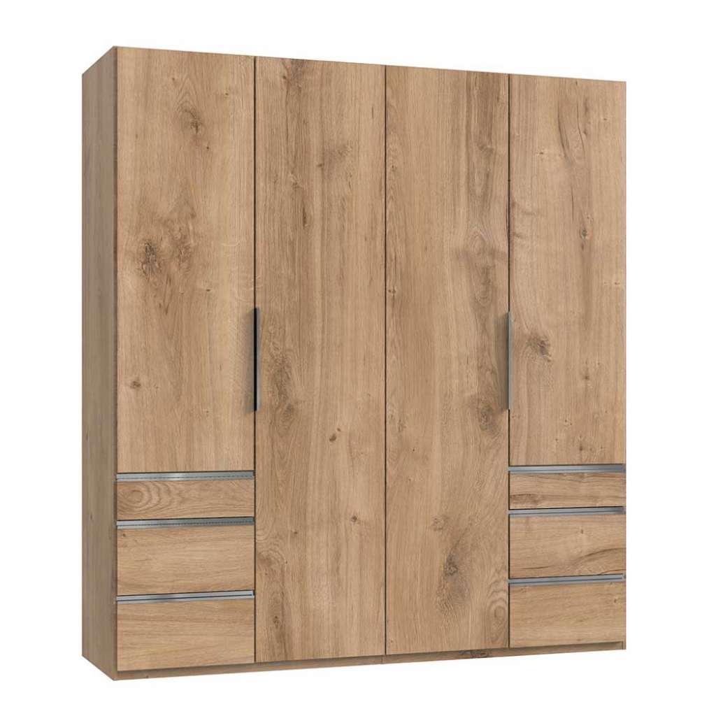 Drehtürenschrank 4 türig mit sechs Schubladen Made in Germany