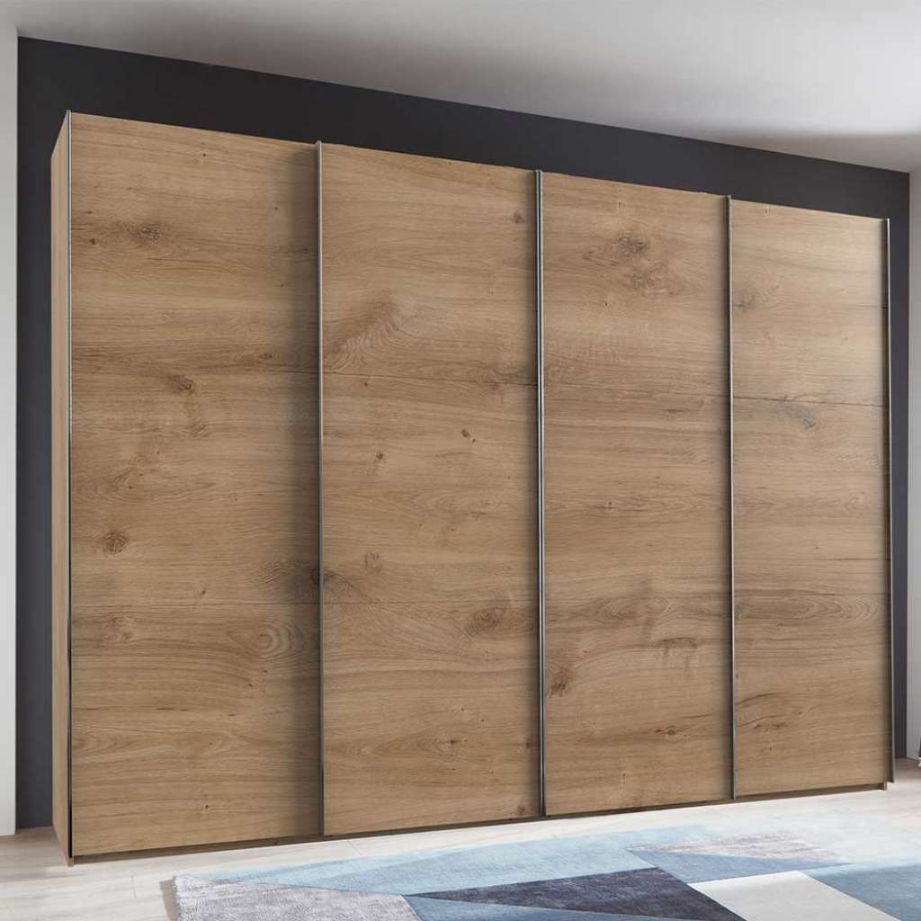 Kleiderschrank mit Schiebetüren in Plankeneiche NB Made in Germany