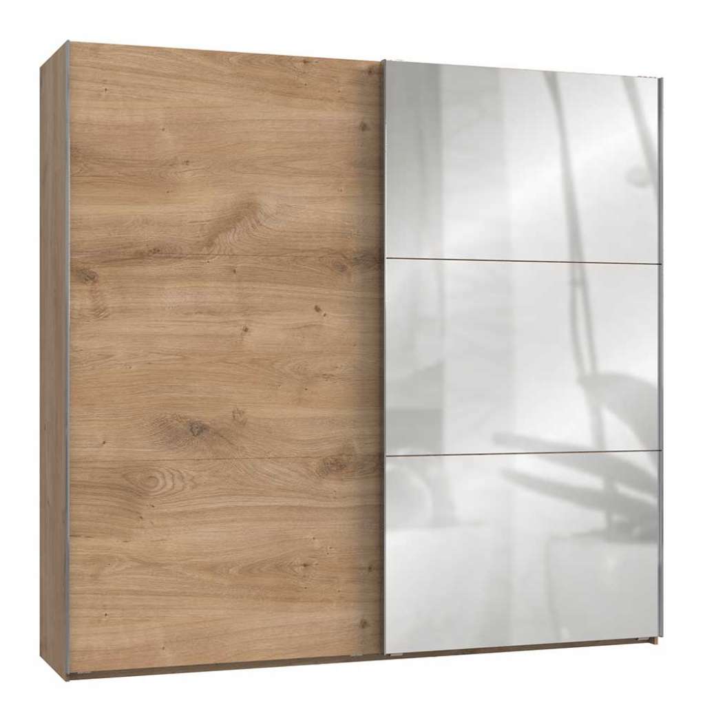 Kleiderschrank mit Spiegel und 2 Schwebetüren Made in Germany