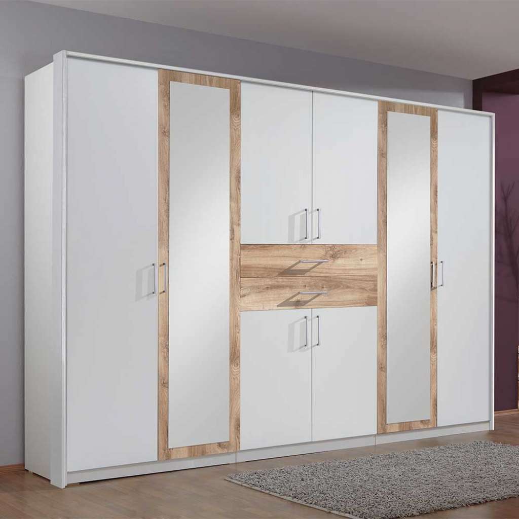 Schrank Schlafzimmer groß in modernem Design Spiegeltüren
