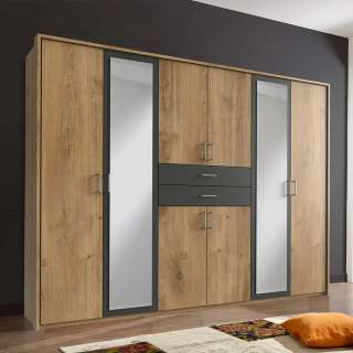 Großer Kleiderschrank in modernem Design Breite 270 cm