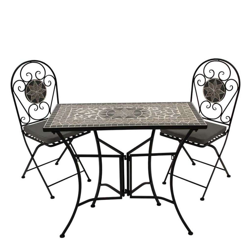 Bistro Set 3-teilig im Retrostil zwei Sitzplätzen (dreiteilig)