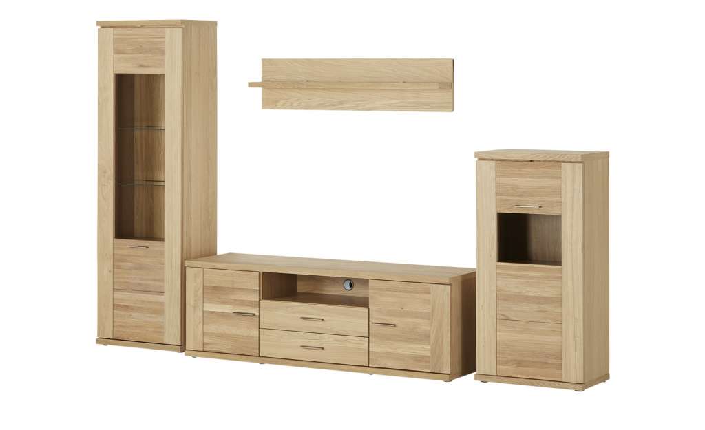 Woodford Wohnkombination  London ¦ holzfarben Wohnwände - Höffner