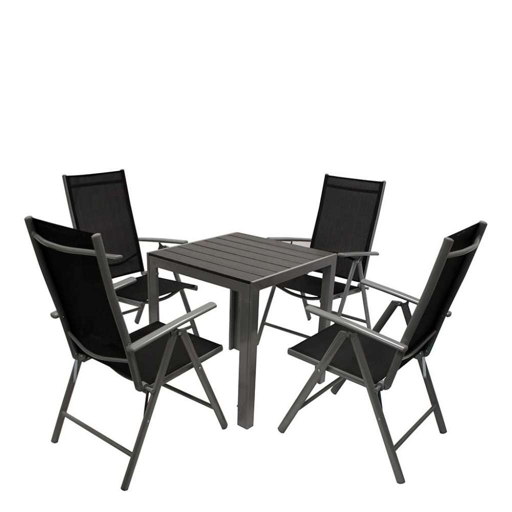 Sitzgarnitur für den Garten in modernem Design klappbar (fünfteilig)