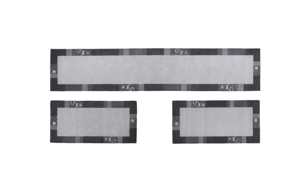 THEKO Teppich ¦ silber ¦ Viskose, Wolle Teppiche > Wohnteppiche - Höffner