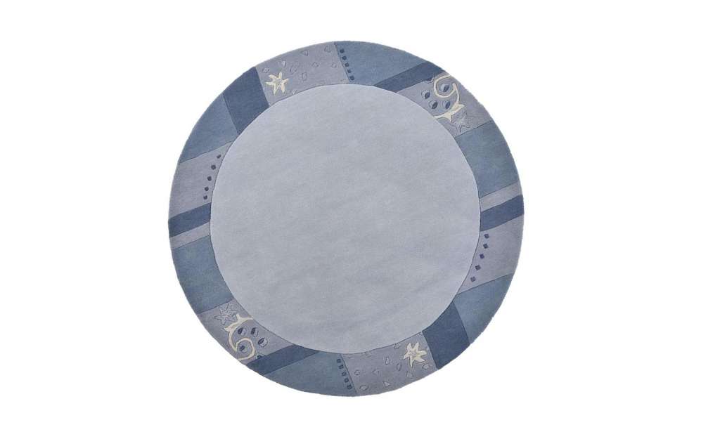 THEKO Teppich ¦ blau ¦ Viskose, Wolle Teppiche > Wohnteppiche - Höffner