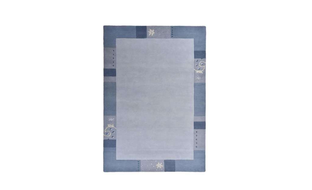 THEKO Teppich ¦ blau ¦ Viskose, Wolle Teppiche > Wohnteppiche - Höffner